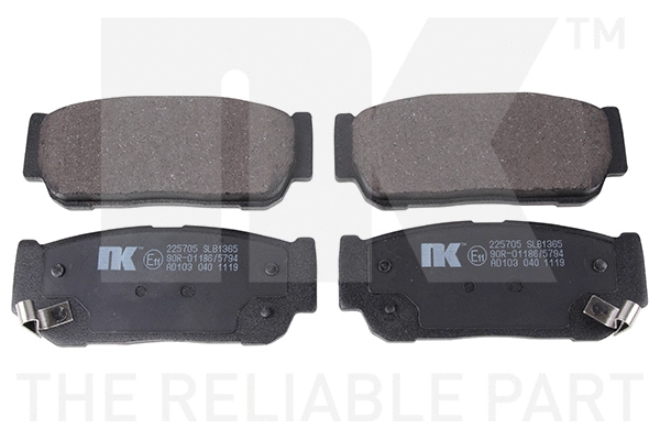 Brake Pad Set, disc brake (225705)