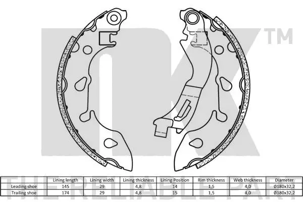 Brake Shoe Set