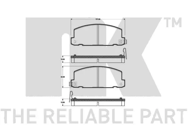 Brake Pad Set, disc brake (221402)