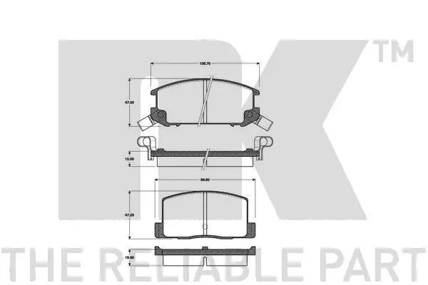 Brake Pad Set, disc brake (224511)