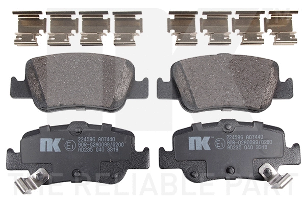 Brake Pad Set, disc brake (224586)