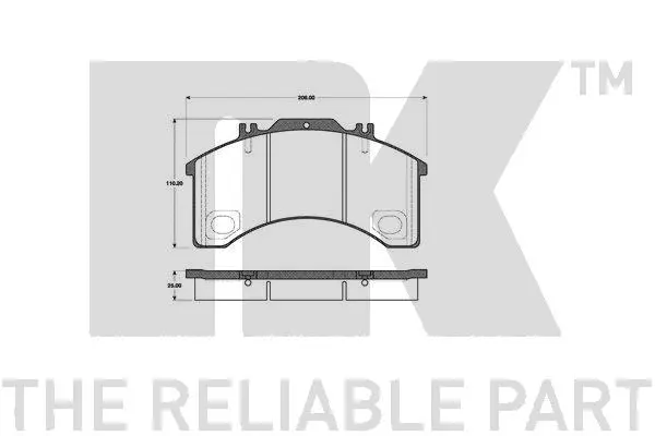 Brake Pad Set, disc brake (222345)