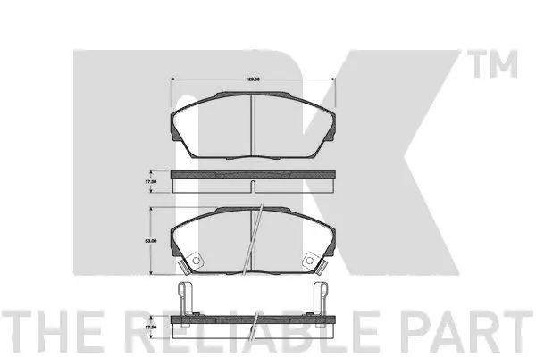 Brake Pad Set, disc brake (222618)