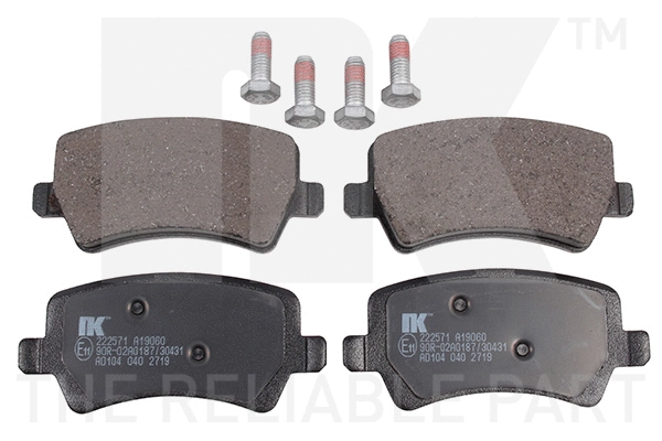 Brake Pad Set, disc brake (222571)