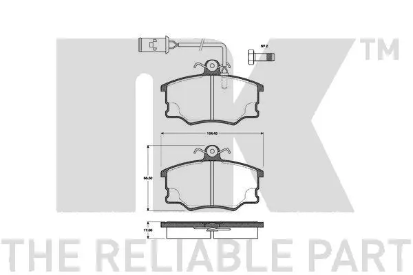 Brake Pad Set, disc brake (221013)