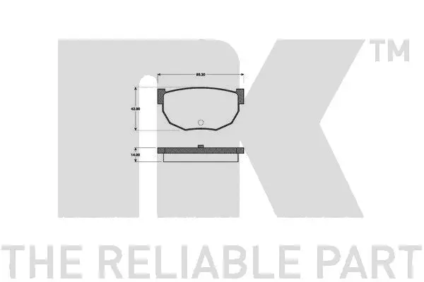 Brake Pad Set, disc brake (222229)
