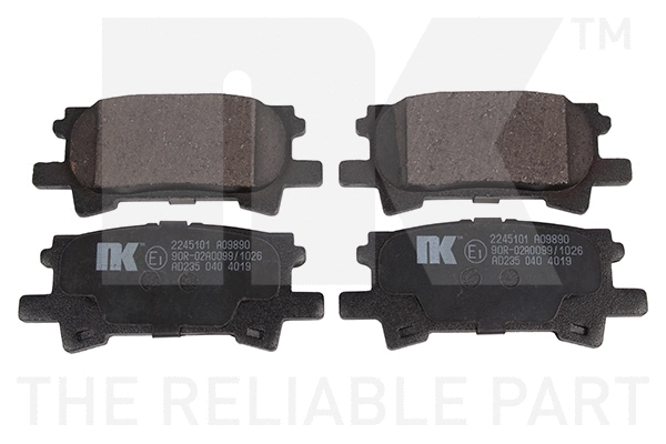 Brake Pad Set, disc brake (2245101)