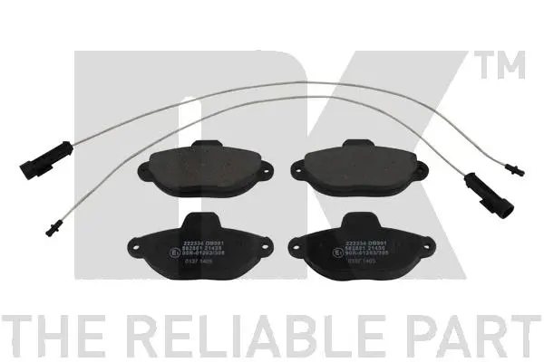 Brake Pad Set, disc brake (222334)