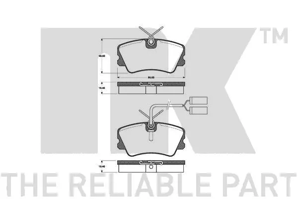 Brake Pad Set, disc brake (221008)