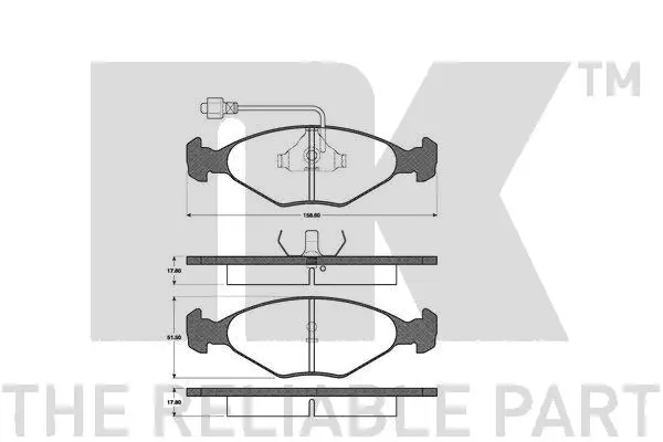 Brake Pad Set, disc brake (221813)
