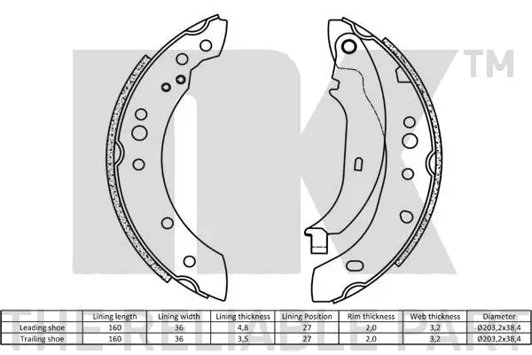 Brake Shoe Set