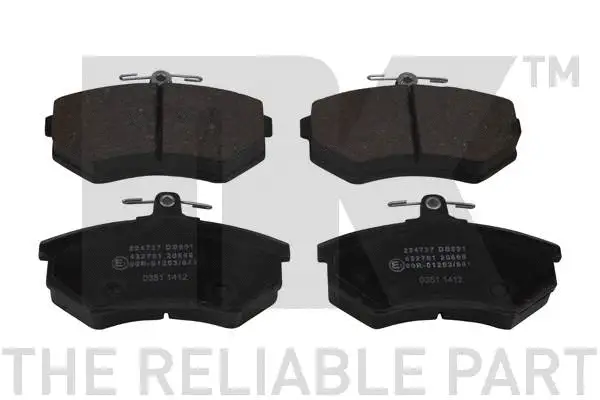 Brake Pad Set, disc brake (224727)