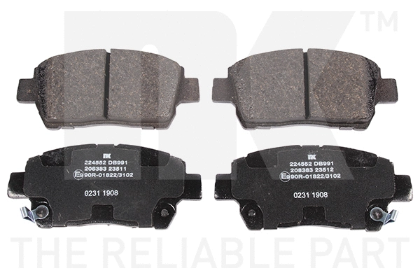 Brake Pad Set, disc brake (224552)