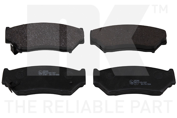 Brake Pad Set, disc brake (225208)