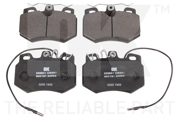 Brake Pad Set, disc brake (229951)