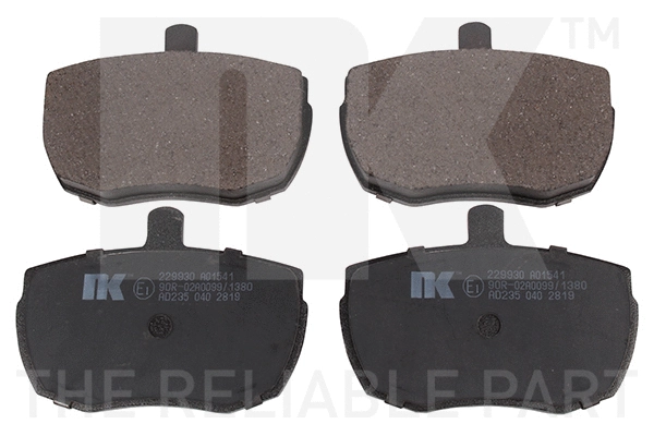 Brake Pad Set, disc brake (229930)
