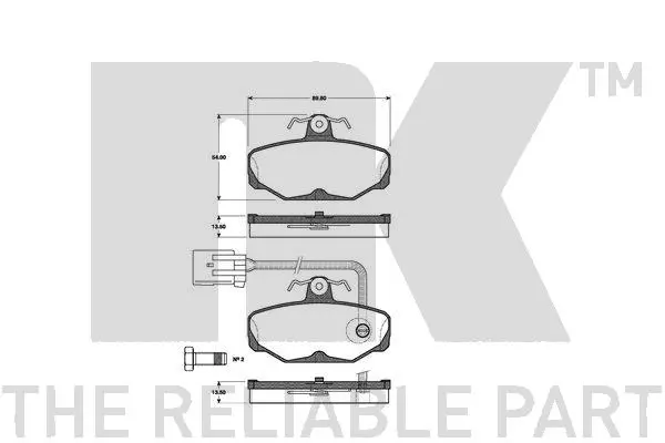 Brake Pad Set, disc brake (222532)