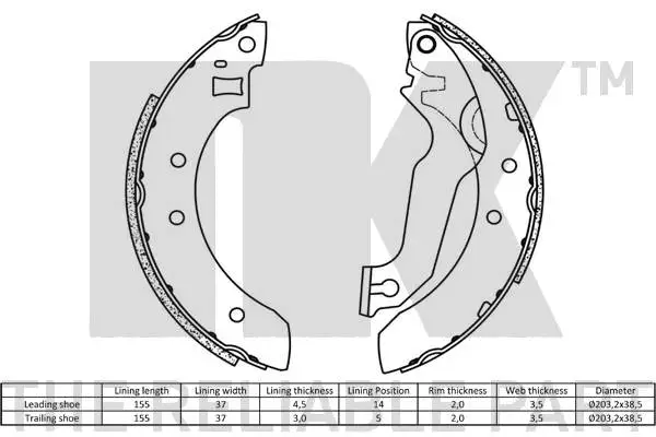 Brake Shoe Set