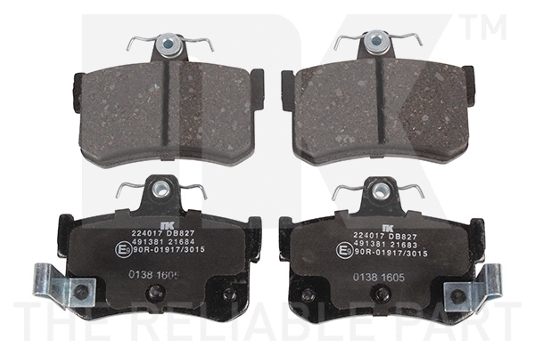 Brake Pad Set, disc brake (224017)