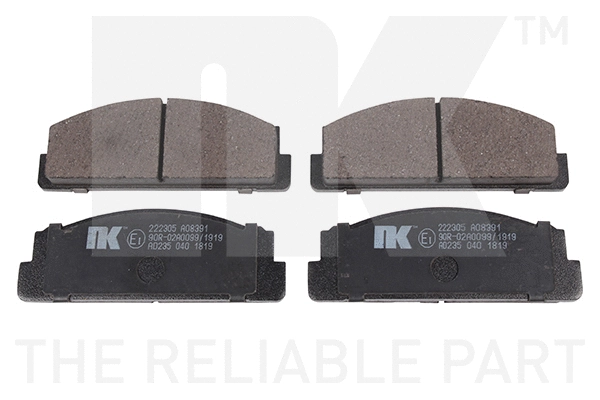 Brake Pad Set, disc brake (222305)