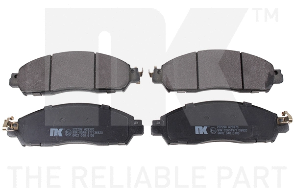 Brake Pad Set, disc brake (222298)