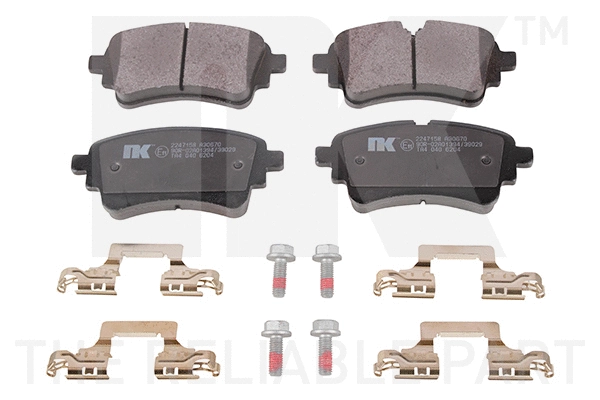 Brake Pad Set, disc brake (2247158)