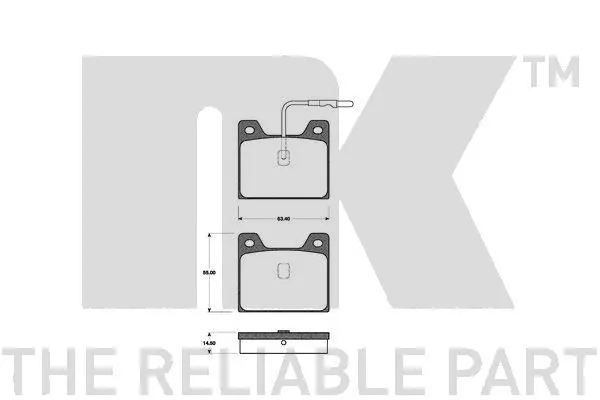 Brake Pad Set, disc brake (223705)