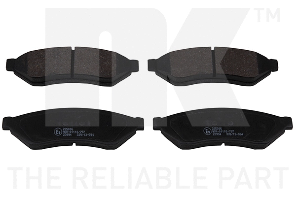 Brake Pad Set, disc brake (225006)