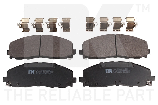 Brake Pad Set, disc brake (229331)