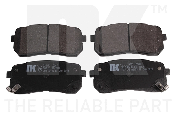 Brake Pad Set, disc brake (223432)