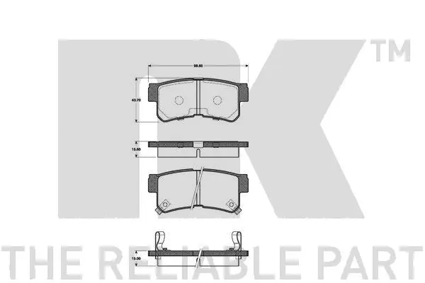 Brake Pad Set, disc brake (223422)