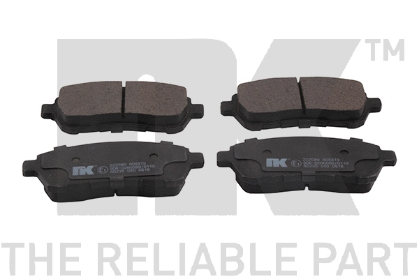 Brake Pad Set, disc brake (222589)