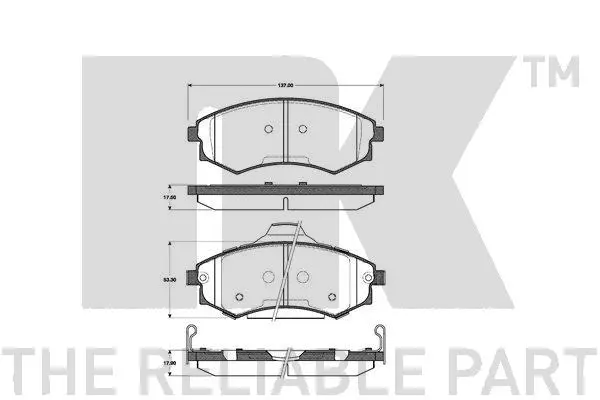 Brake Pad Set, disc brake (223412)