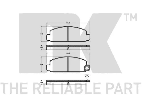 Brake Pad Set, disc brake (223228)