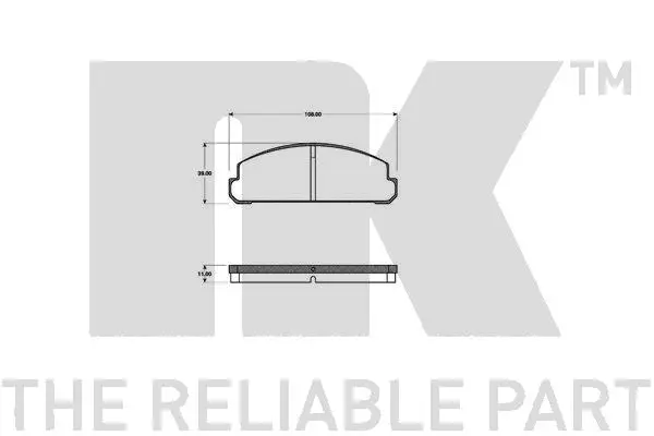 Brake Pad Set, disc brake (223223)
