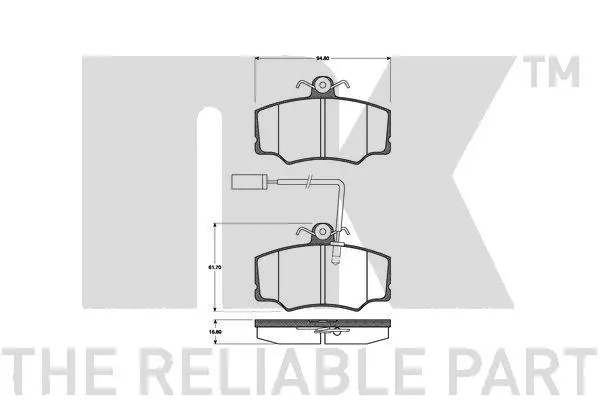 Brake Pad Set, disc brake (221011)