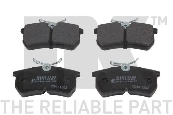 Brake Pad Set, disc brake (222550)