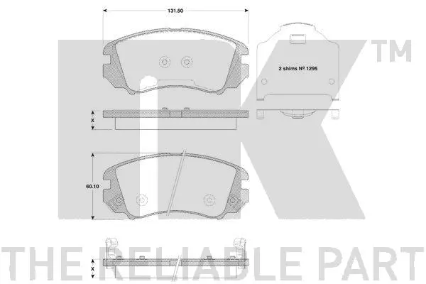 Brake Pad Set, disc brake (223435)