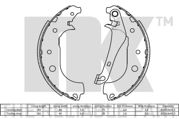 Brake Shoe Set