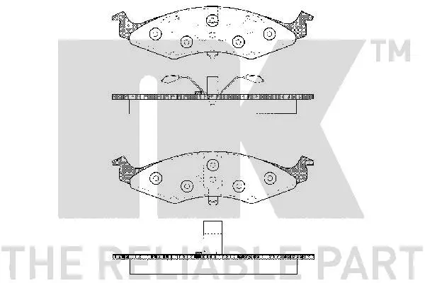 Brake Pad Set, disc brake (229313)