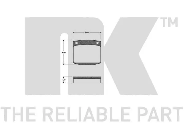 Brake Pad Set, disc brake (222202)