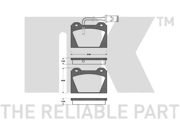 Brake Pad Set, disc brake (221206)