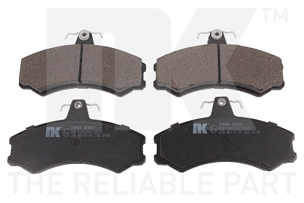 Brake Pad Set, disc brake (229964)