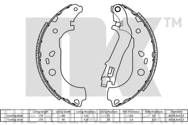 Brake Shoe Set