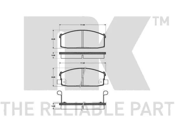 Brake Pad Set, disc brake (222232)