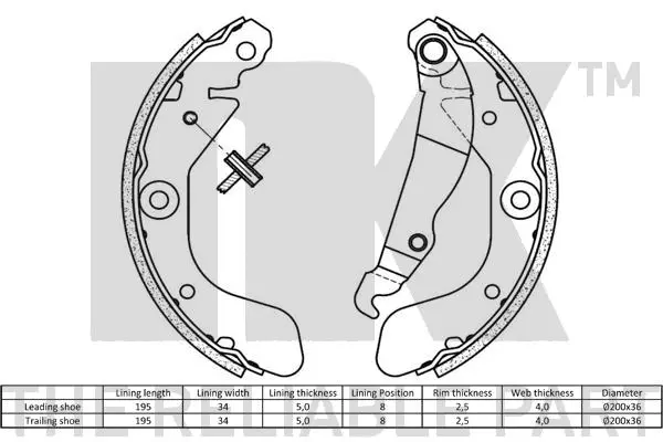Brake Shoe Set
