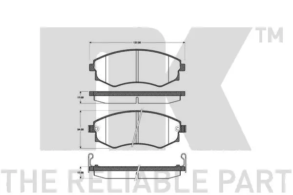 Brake Pad Set, disc brake (223401)