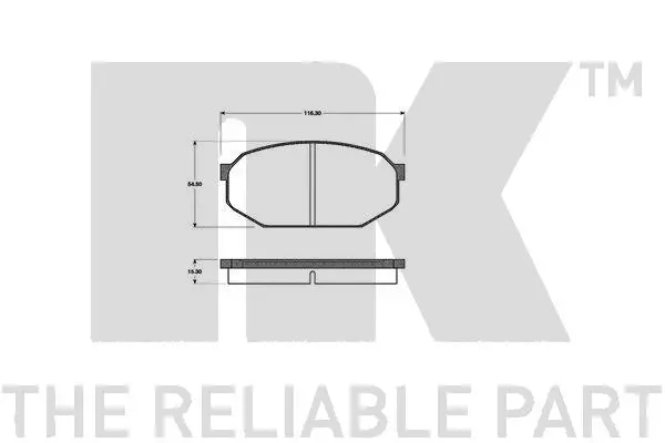 Brake Pad Set, disc brake (223012)