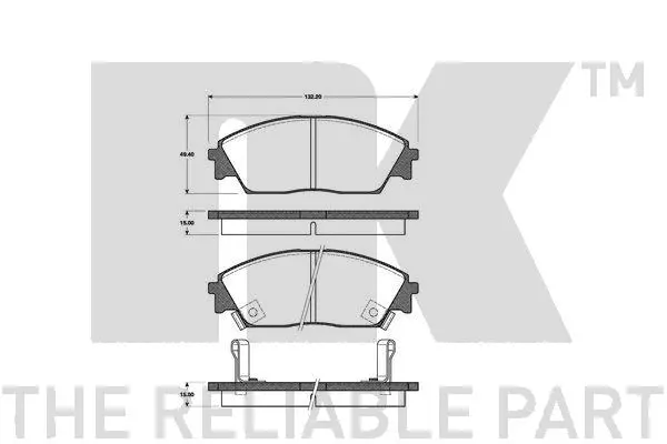 Brake Pad Set, disc brake (222615)