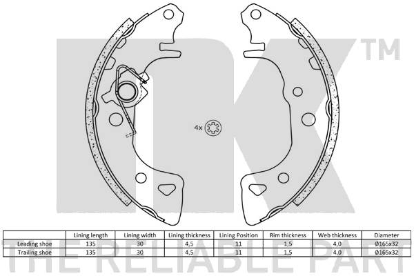 Brake Shoe Set
